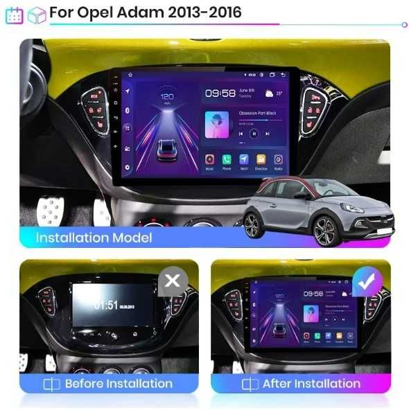 Navigatie Android  Dedicata OPEL Corsa E . CARPLAY, ANDROID AUTO