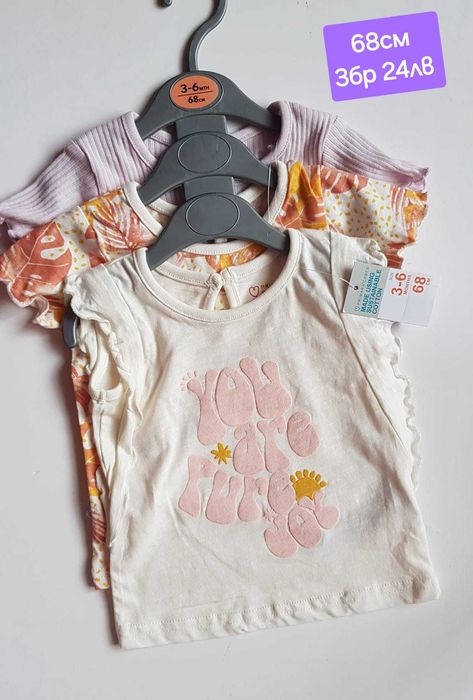 Блузи, тениски и суичъри Дисни от 68см до 140см