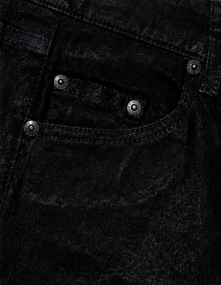 Rick Owens Waxed Jeans Negri – M