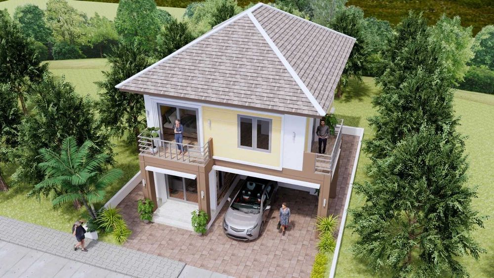 НА ИЗПЛАЩАНЕ - Двуетажна сглобяема къща с 4 спални, 160 кв. м