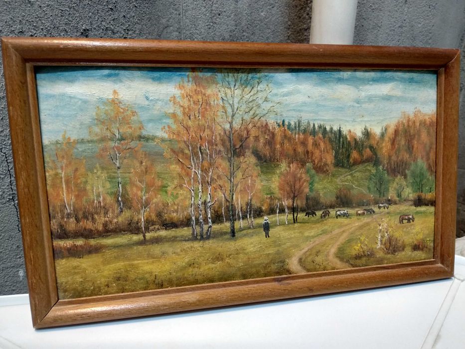 Картина маслом, масляная живопись.