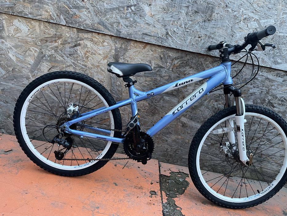 Bicicleta carrera luna frane pe disc roti 24” cadru aluminiu