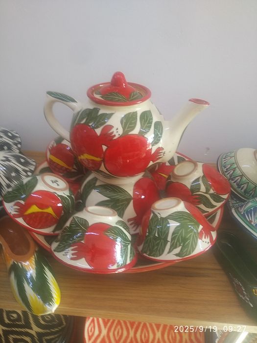 Ляган Риштанская керамическая Набор