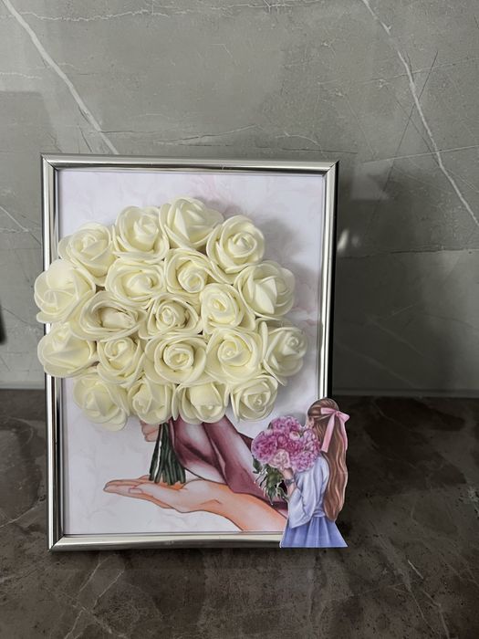 Рамка с цветя за 8ми Март