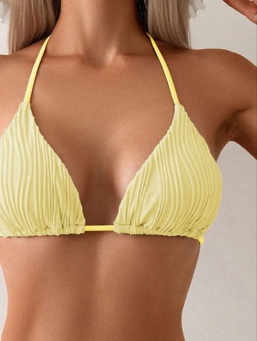 Нов жълт бански S размер