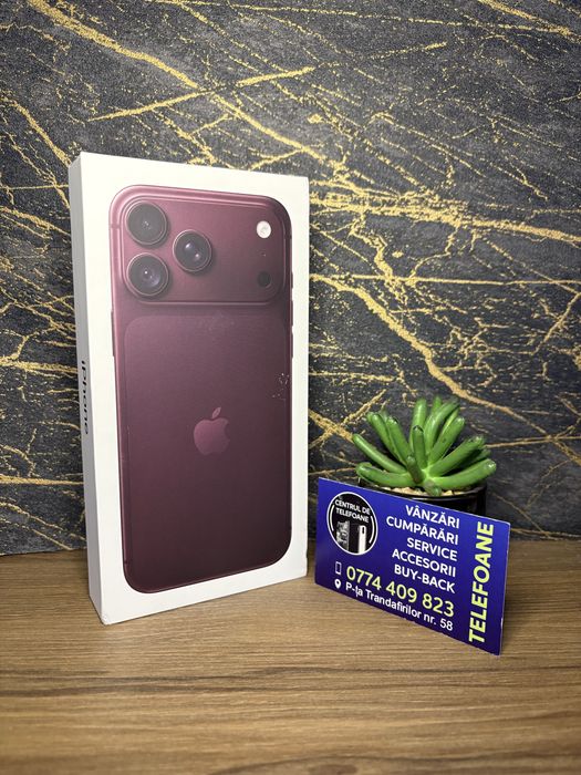 Iphone 18 pro max/256gb/Nou/Garantie 2 Ani Centrul de Telefoane/rate