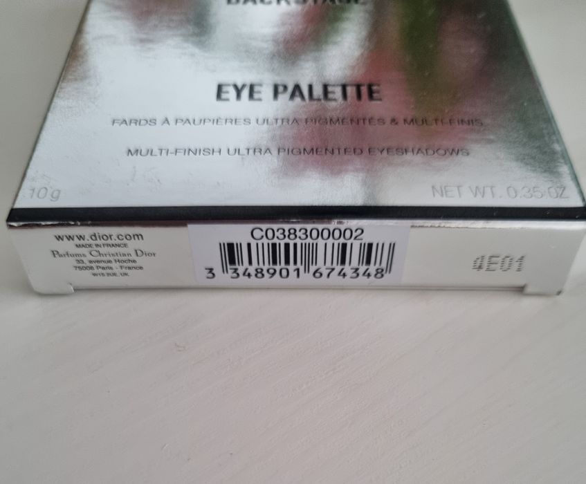 Тени Dior Backstage eye pallette