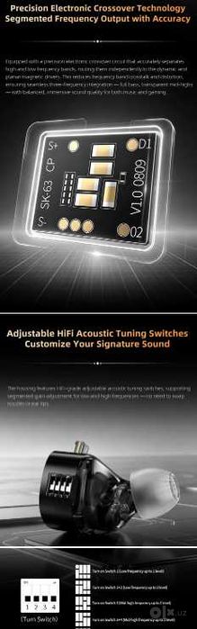 Новинка запечатанные наушники KZ Castor PRO 2 Hi-Fi  3.5mm / TYPE-C