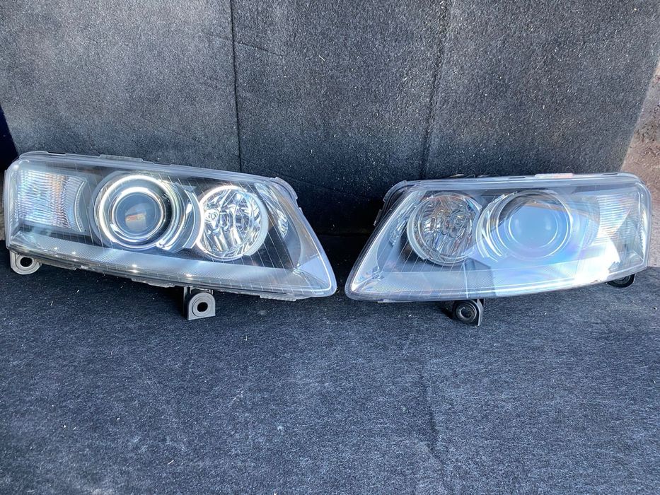 Привозные фары на Ауди А6С6