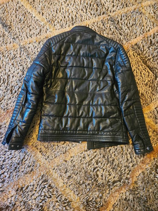 Geaca Jacheta de piele naturala Zara Man M