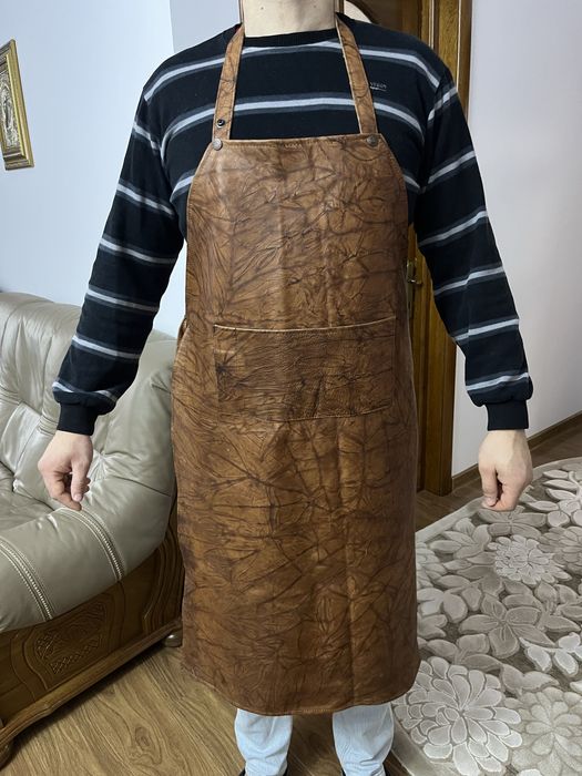 Sort din piele naturala pentru bucatar, gratar, sudor, etc