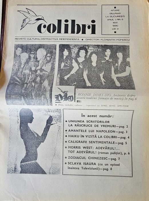 Lot Reviste 1989-1990: Expres Internațional Nr. 1-3 și Colibri Nr. 1, 2, 5