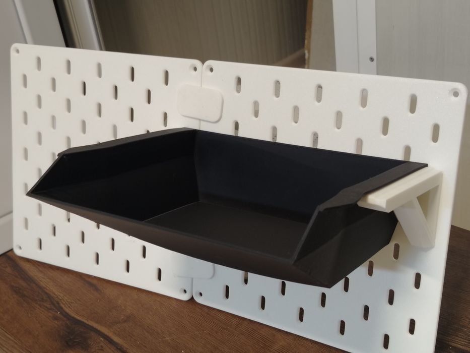 Модулен контейнер за стена – Черен мат/бял