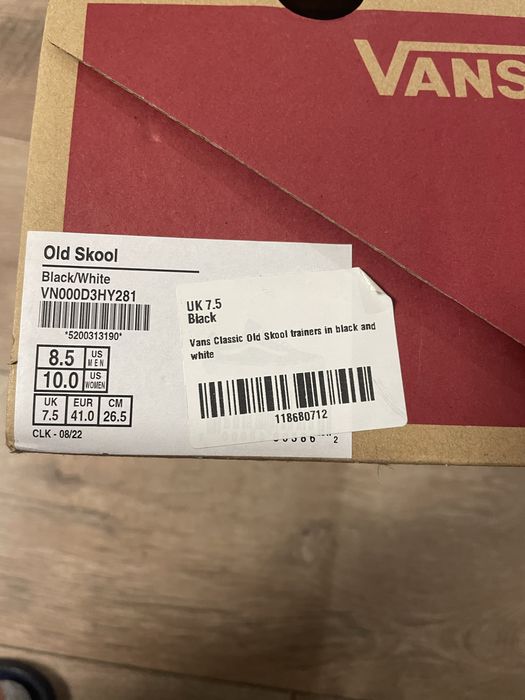 Vans old skool Black/white