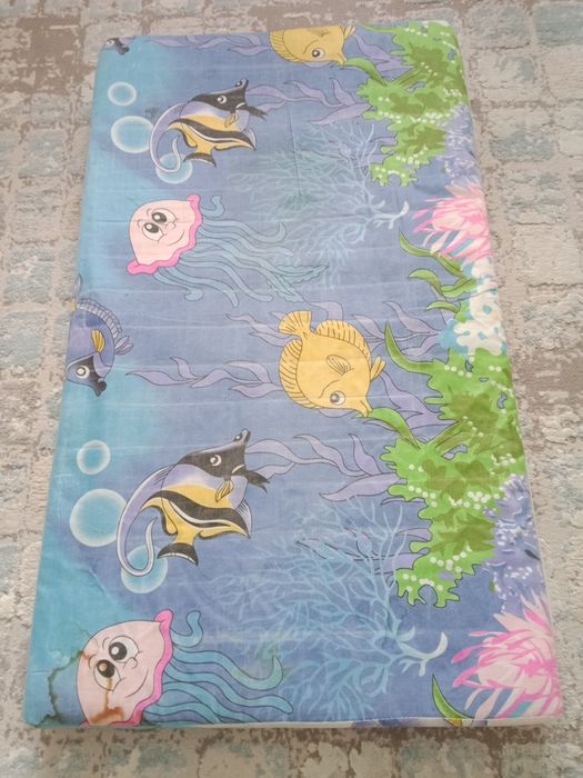 Матрас и мягкий бортик для манежки