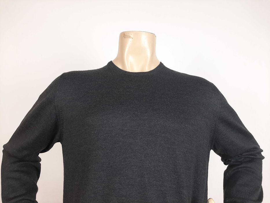 Boggi Milano - Оригинален мъжки пуловер от вълна размер 52 / L