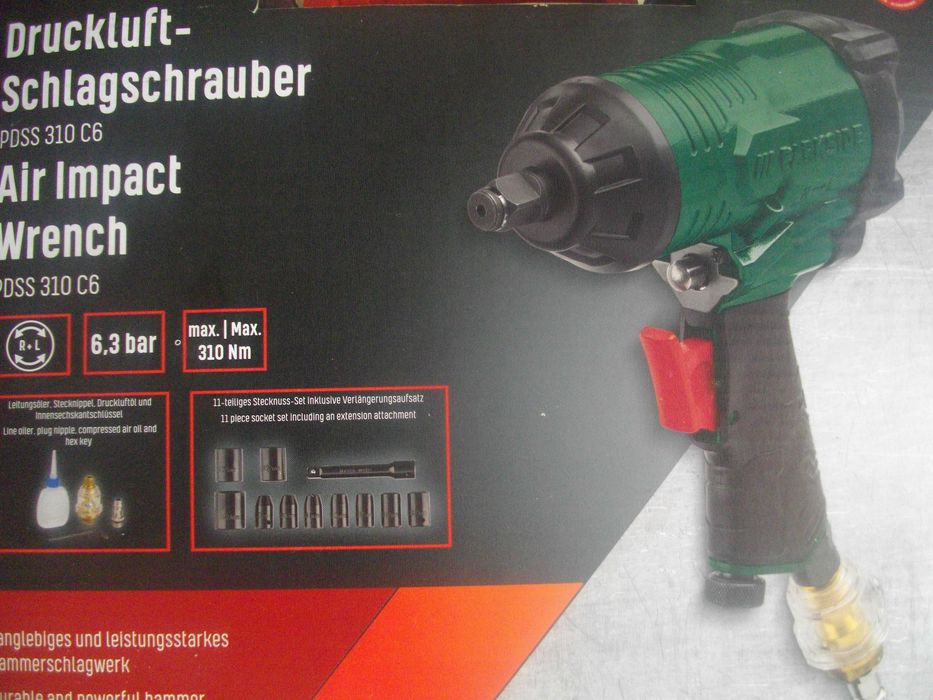 Нови Немски:Пневматичен Гайковерт/ Комплект Диамант Боркорони Parkside