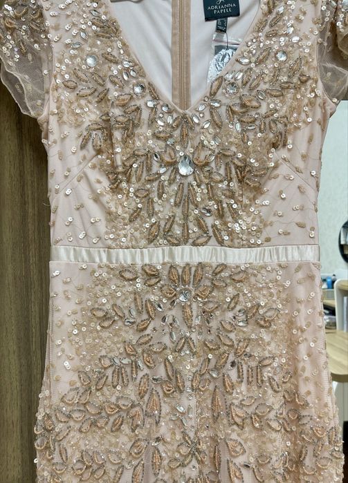 Роскошное брендовое платье ручной работы  Adrianna Papell.