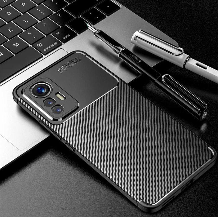 Husa Premium antisoc model Carbon pentru Xiaomi 12s , Xiaomi 12 Lite