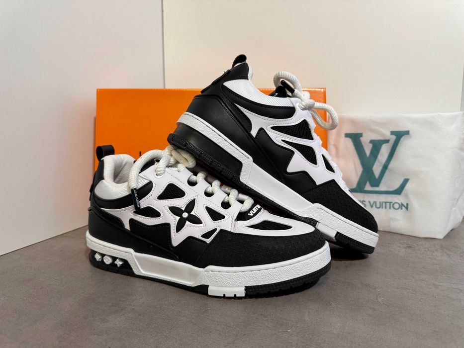 Adidasi Louis Vuitton Skate LV Black & White Nou - Full Box