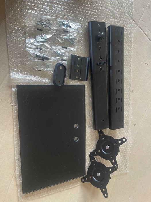 Suport vertical dublu pentru monitoare, 13-34 inch, reglabil, 20kg