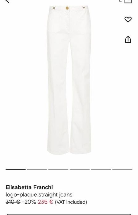 Elisabetta Franchi бели дънки