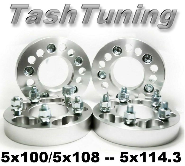 Переходные планшайбы с 5х100 и 5х108,  на 5х114.3мм