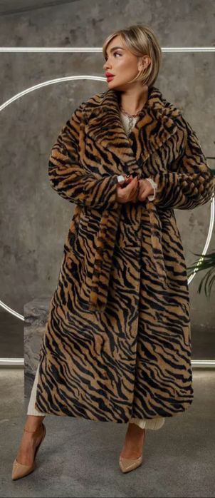 Пальто-шуба из ангоры