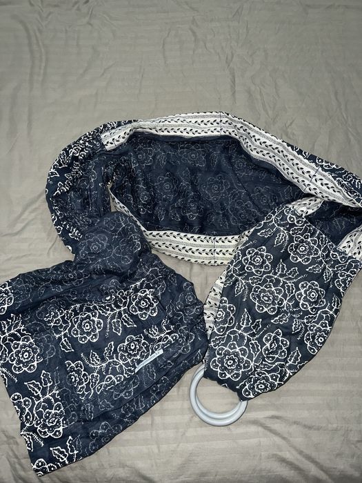 Слинг с кольцами переноска для ребёнка