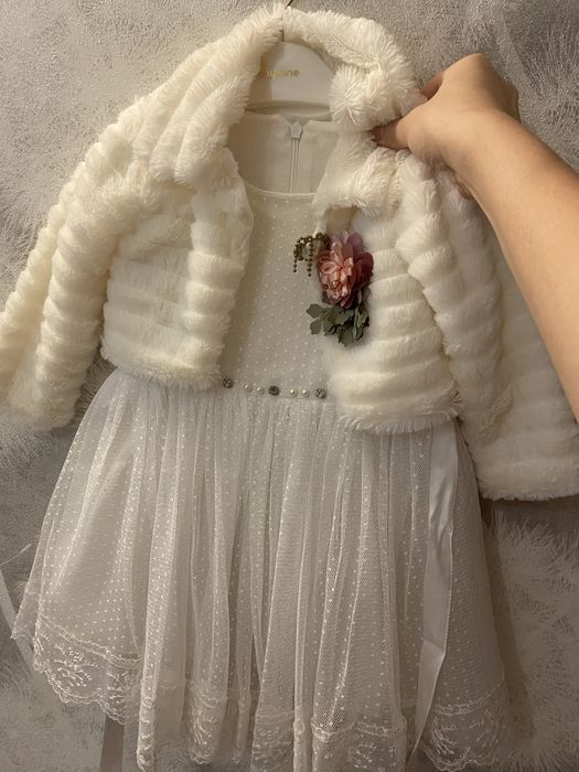 Детское платье белое