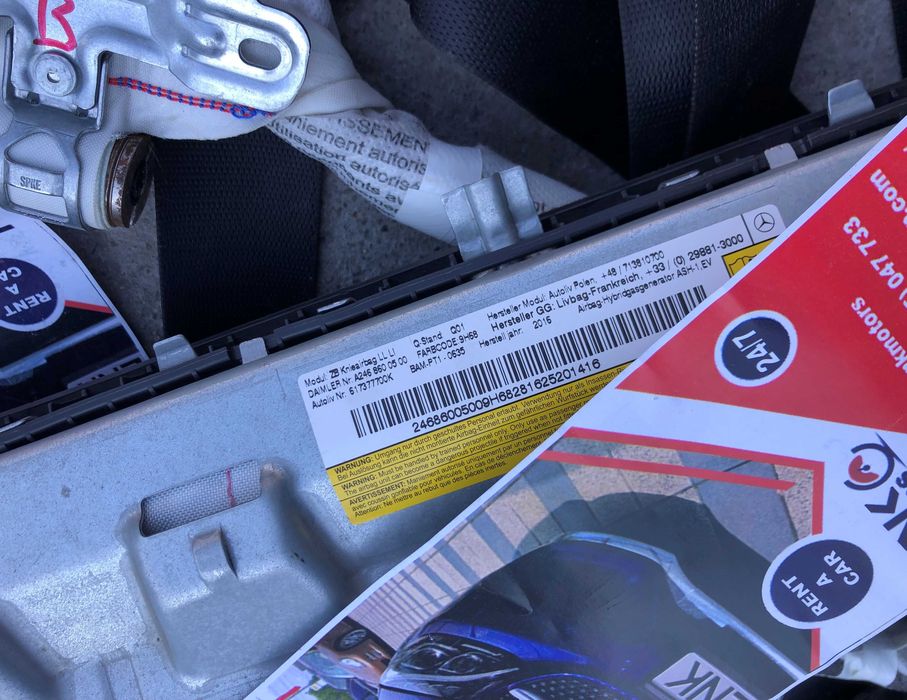 Mercedes Benz B klass kit airbag plansa de bord cortine set centuri