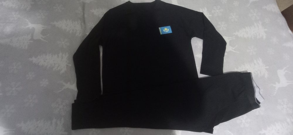 Флисовое термобелье черного цвета