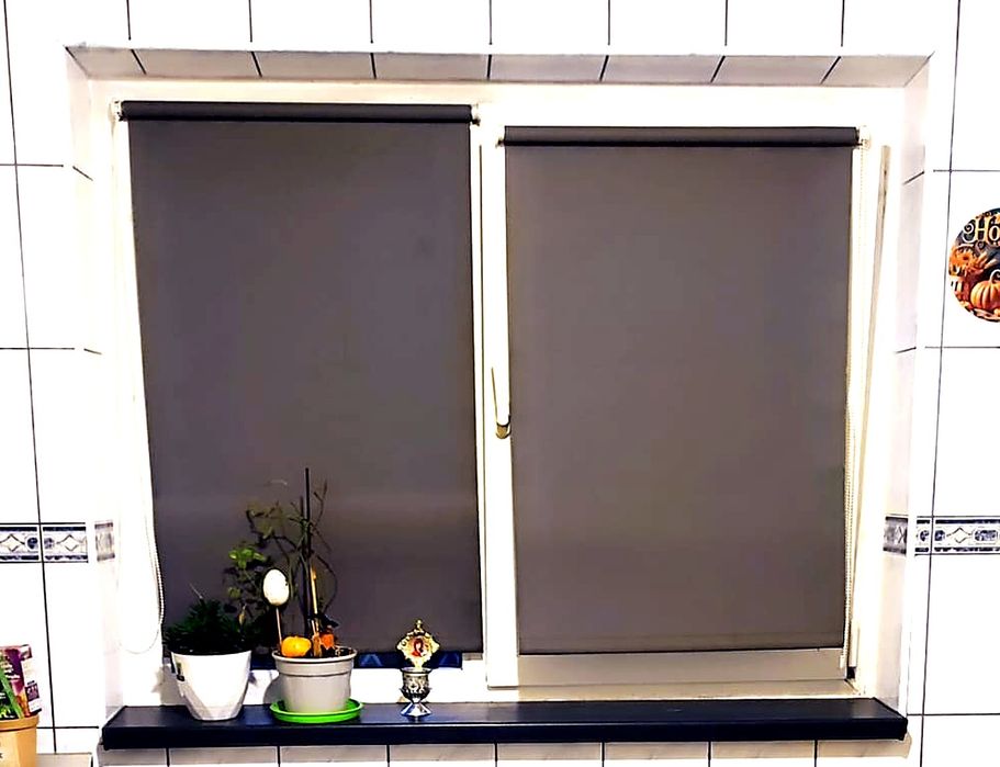 Rolete / storuri textile bucătărie gri antracit