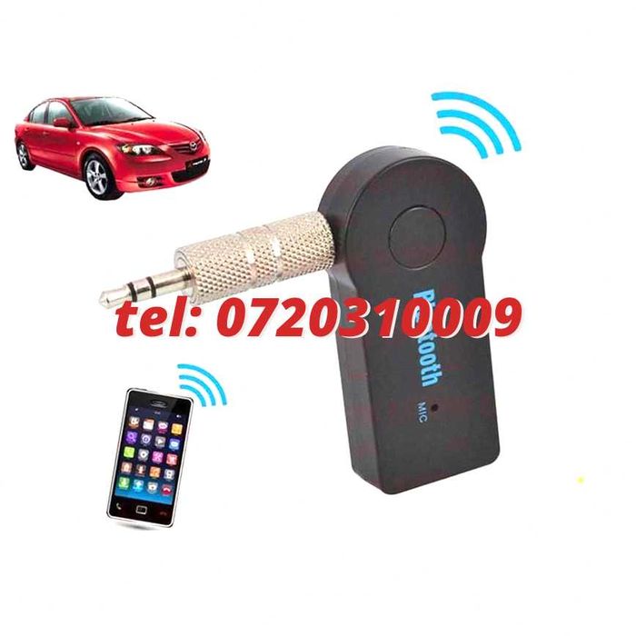 Convertor Conexiune Bluetooth - Cu Jack 3.5 Pentru Conectare Si Redare Audio Pe Echipamente Compatibile Cu Mufa Audio Aux Jack 3.5 Mm