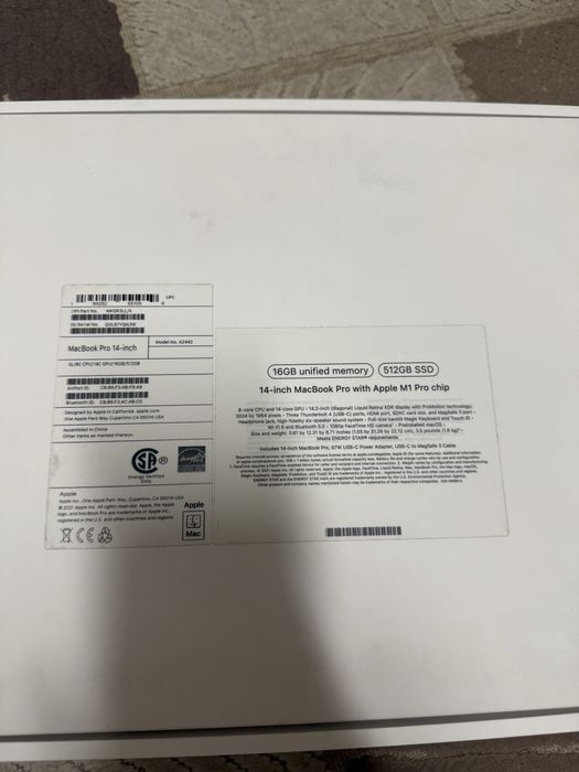 Macbook 14 pro M1 512GB