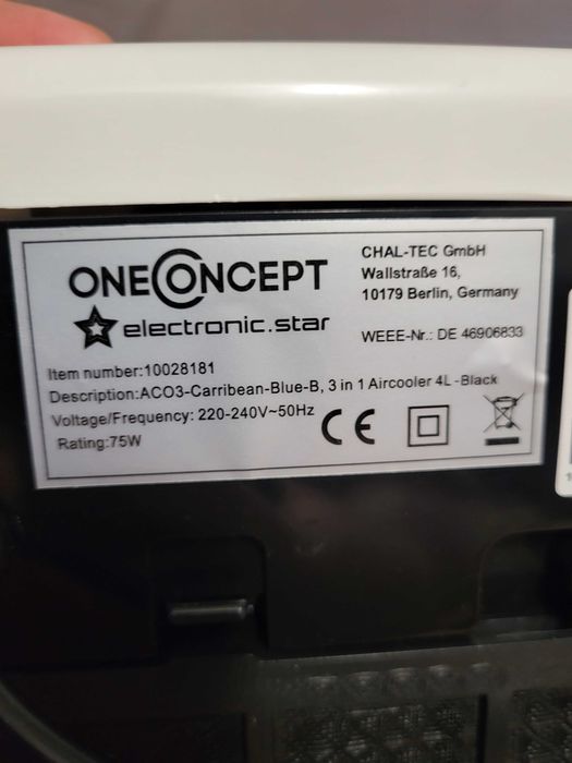 Въздушен охладител 3in1 ONECONCEPT