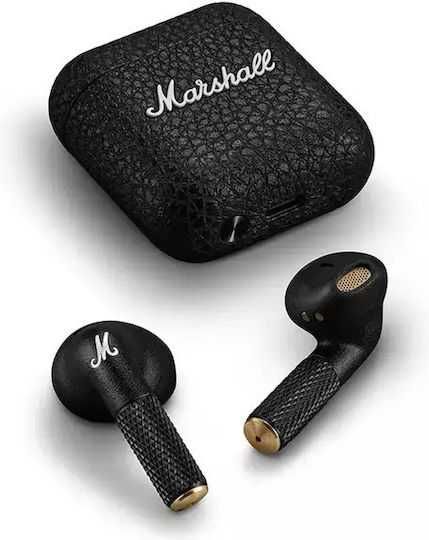 Casti In-Ear Marshall Minor IV, True Wireless, Bluetooth, Autonomie 30 ore, Negru