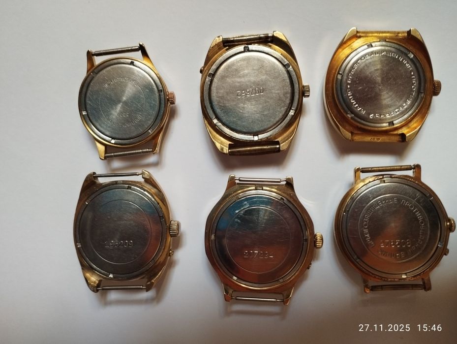 Poljot soati 17 ta marvarid. Oltin bilan qoplangan AU10. Mexanizm 2628