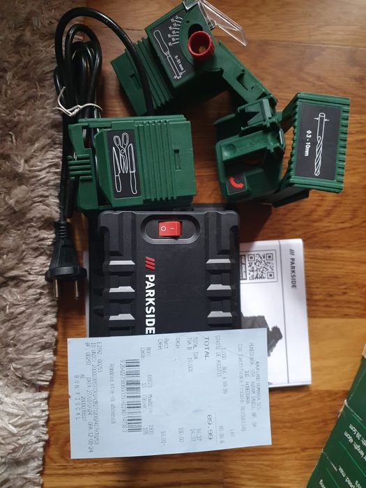 Drujba electrica si statie ascutit Parkside