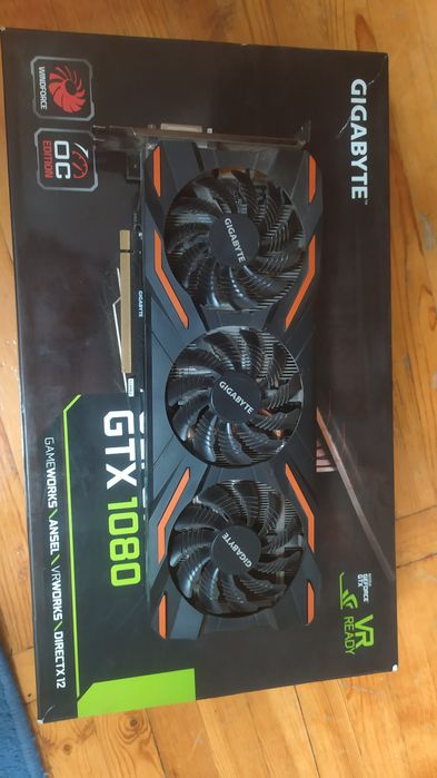 Игровая видеокарта Gigabyte GTX 1080 8GB (Отличное состояние, коробка)