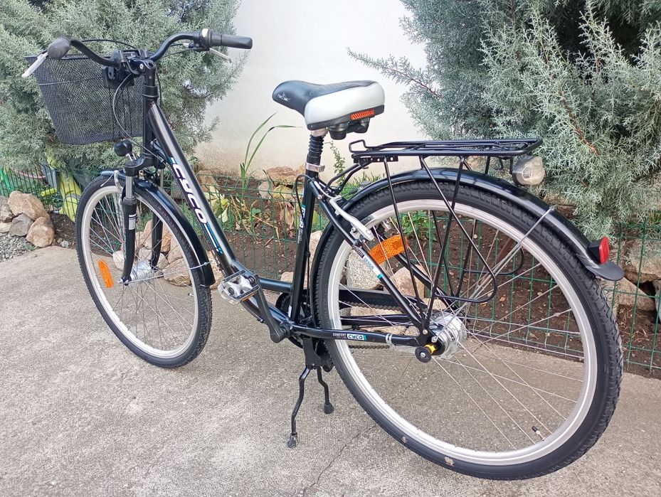 Bicicletă damă CYCO,cu 7 vit Nexus,frână picior,negru !!