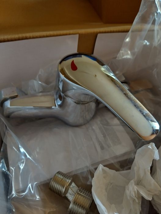 baterie sea monocomandă crom și cap de duș plastic (fără furtun)