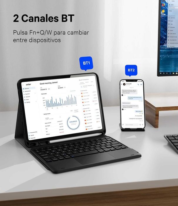 Mouse tastatura iPad Pro 11 / Air 4 5 Earto cu touchpad Bluetooth