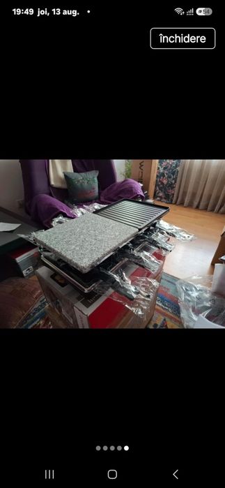 Grătar electric cu raclete Gourmetmaxx