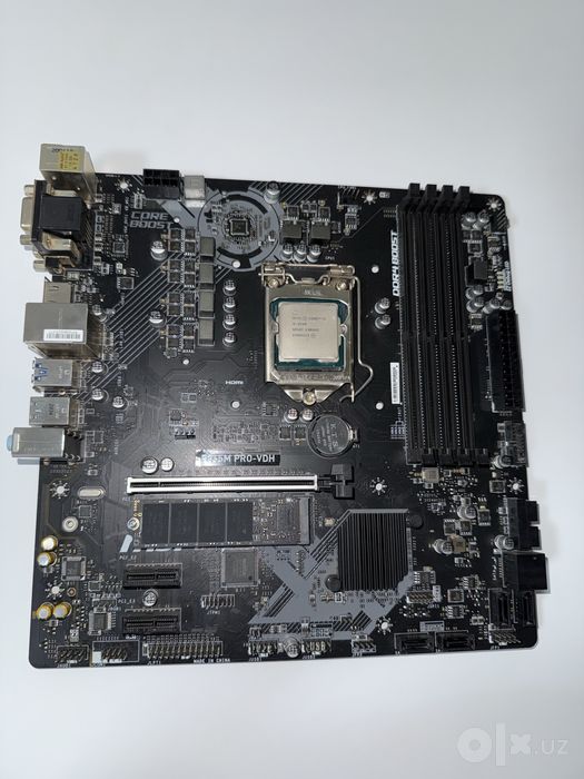 Продается B365M PRO-VDH + i5-9400 + Lexar nvme 256gb
