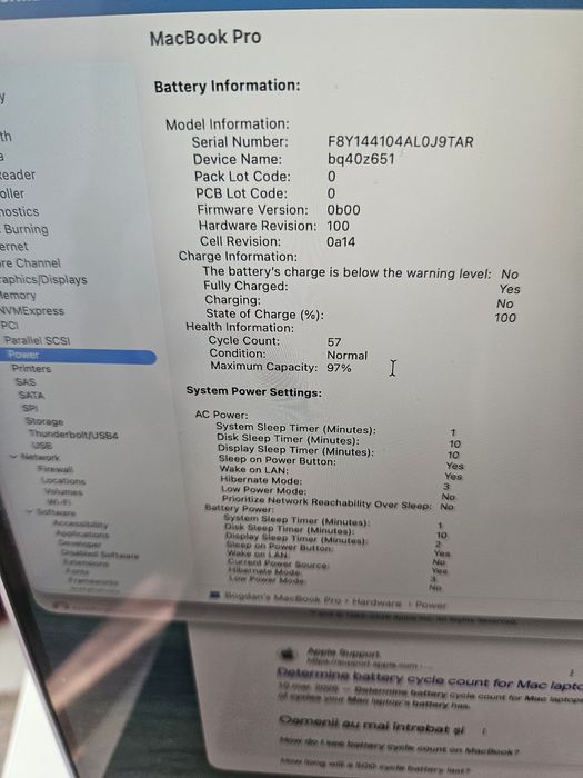 Macbook Pro 16 inch, M1 Pro 16Gb 512Gb ssd