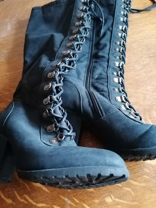 Cizme de dama culoare neagra din piele