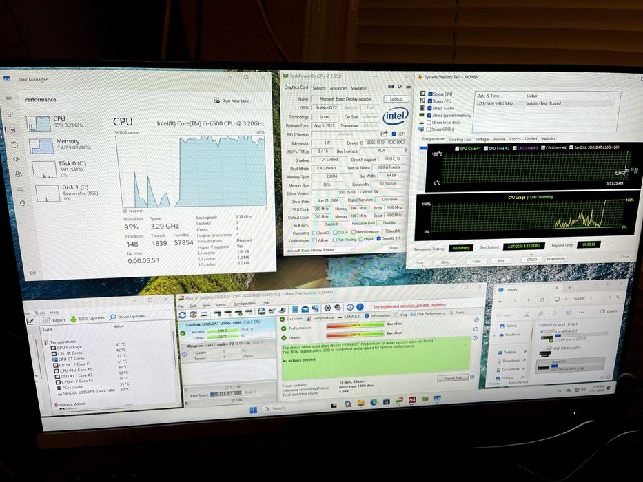 Unitate PC HP ProDesk 400 G3 SFF | i5-6500 | 8GB RAM | SSD 256GB