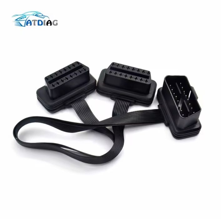 Prelungitor Cablu Adaptor Auto 2 in 1 la OBD2 16 Pin