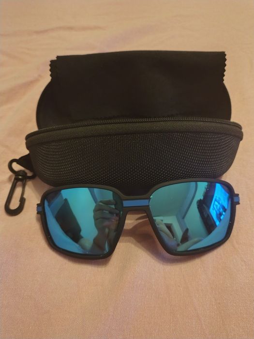 Ochelari de soare Rapala polarizati, 400 UV, pt pescuit, drumetii, vanatoare, alergat, ciclism,condus Albastru cu husa de protectie